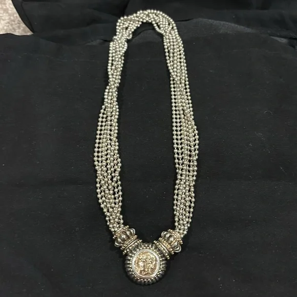 Rare Find!  Beautiful 17” sterling & 14kt Gold!! Do not pass this up!! - Picture 5 of 8